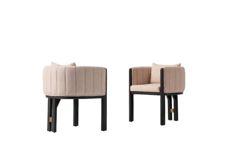 Xlmoebel Sitzgruppe 2x Stühle in Beige für Küche oder Esszimmer, (2-tlg), Hergestellt in Europa von Xlmoebel