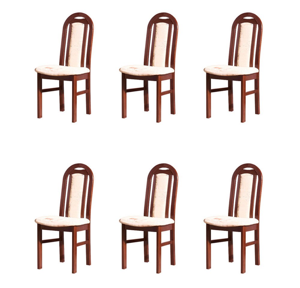 Xlmoebel Esszimmerstuhl 6er Set Designer Stühle aus Stoff für Esszimmer und Restaurant, Hergestellt in Europa von Xlmoebel