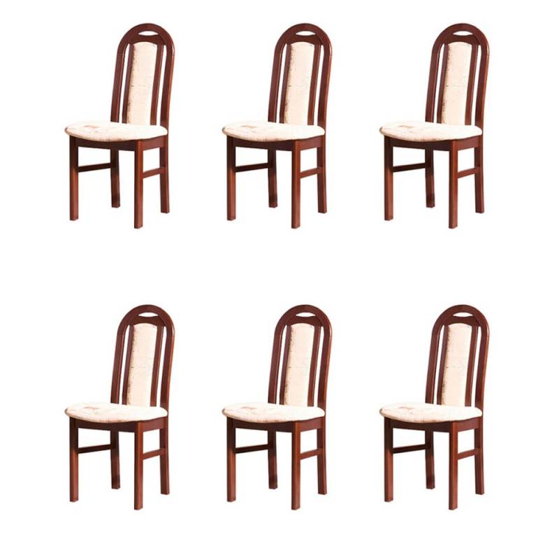 Xlmoebel Esszimmerstuhl 6er Set Designer Stühle aus Stoff für Esszimmer und Restaurant, Hergestellt in Europa von Xlmoebel