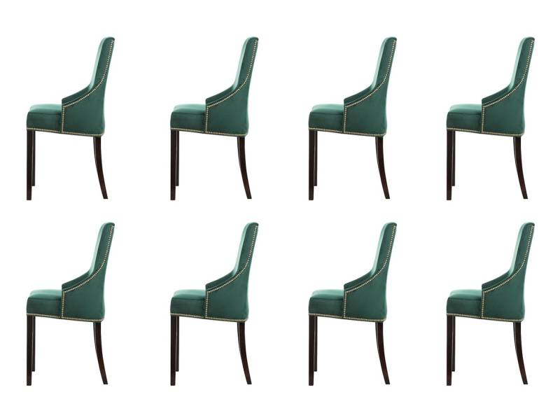 Xlmoebel Sitzgruppe 8er Set Design-Polsterstühle für Sitzgelegenheiten - Stühle, (8-tlg), Hergestellt in Europa von Xlmoebel