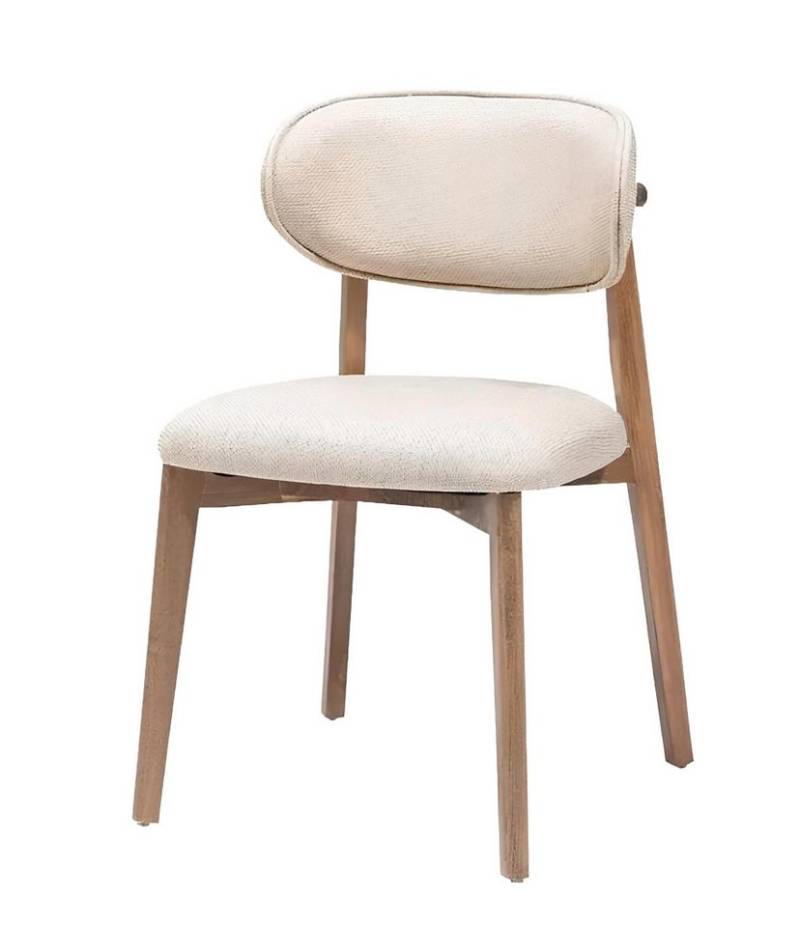 Xlmoebel Esszimmerstuhl Braun Beige Holz Esszimmerstuhl - Klassisch Elegantes, Komfortables (1 St), Hergestellt in Europa von Xlmoebel