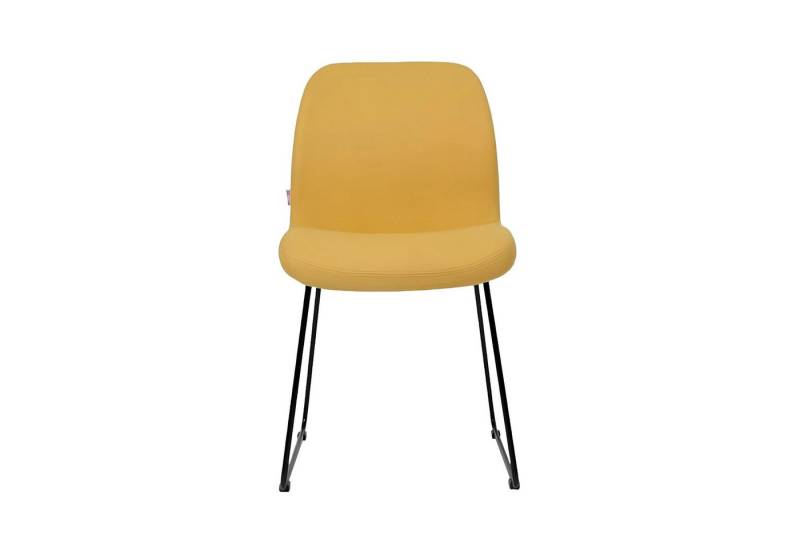 Xlmoebel Esszimmerstuhl Chairs Gelb Luxus Design Polster Stuhl Büro Möbel Neu Esszimmer Textil, Hergestellt in Europa von Xlmoebel