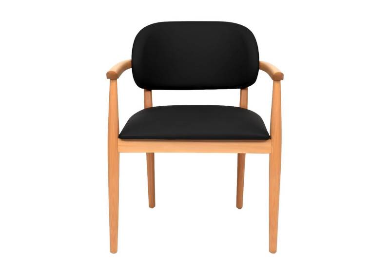 Xlmoebel Esszimmerstuhl Designer Esszimmerstuhl in Schwarz luxuriös und elegant aus Holz, Hergestellt in Europa von Xlmoebel