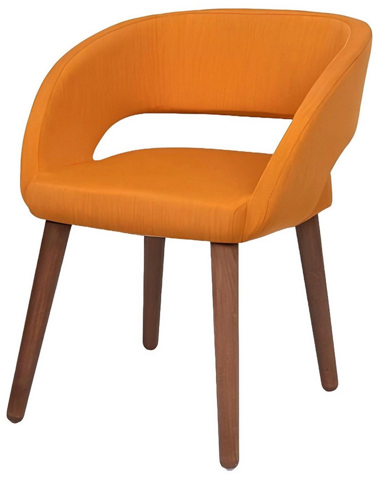 Xlmoebel Polsterstuhl Einzelner Esszimmerstuhl mit Orangenfarbenem Bezug Armlehnen, Hergestellt in Europa Xlmoebel Polsterstuhl Einzelner Esszimmerstuhl mit Orangenfarbenem Bezug Armlehnen, Hergestellt in Europa von Xlmoebel