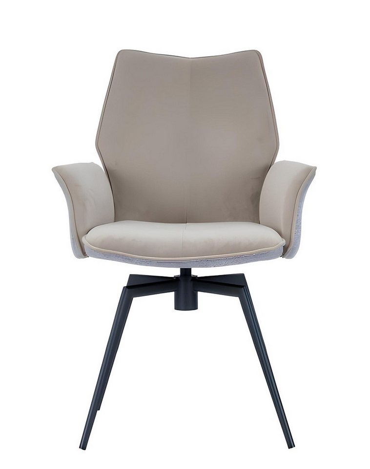 Xlmoebel Armlehnstuhl Moderne Esszimmerstühle aus Holz in eleganter grauer Farbe (1 St), Hergestellt in Europa von Xlmoebel