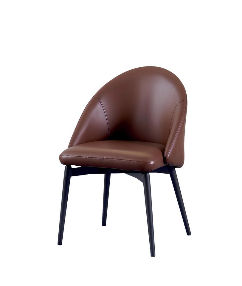 Xlmoebel Polsterstuhl Moderner Designer-Einsitzer aus braunem für das Esszimmer (1 St), Hergestellt in Europa von Xlmoebel