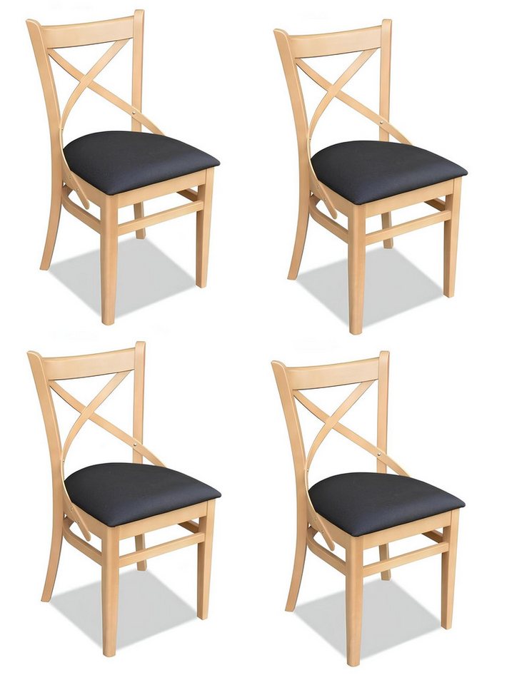 Xlmoebel Esszimmerstuhl Neu Luxuriöse Polsterstühle Set mit Textilbezug - 4er Set elegante, Hergestellt in Europa Xlmoebel Esszimmerstuhl Neu Luxuriöse Polsterstühle Set mit Textilbezug - 4er Set elegante, Hergestellt in Europa von Xlmoebel