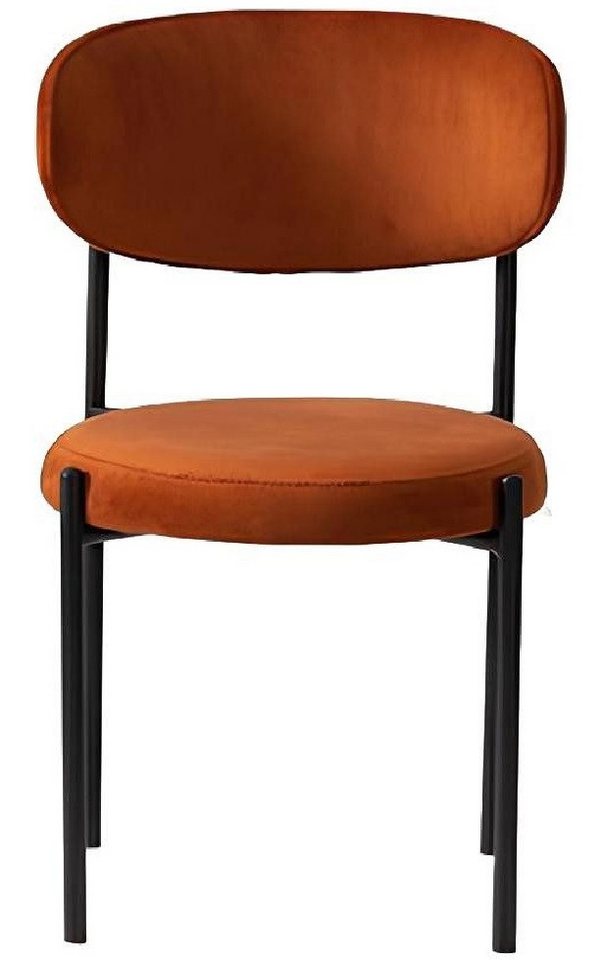 Xlmoebel Esszimmerstuhl Neuer Einzelsitzer Polsterstuhl für das Esszimmer in orangefarbener (1 St), Hergestellt in Europa Xlmoebel Esszimmerstuhl Neuer Einzelsitzer Polsterstuhl für das Esszimmer in orangefarbener (1 St), Hergestellt in Europa von Xlmoebel