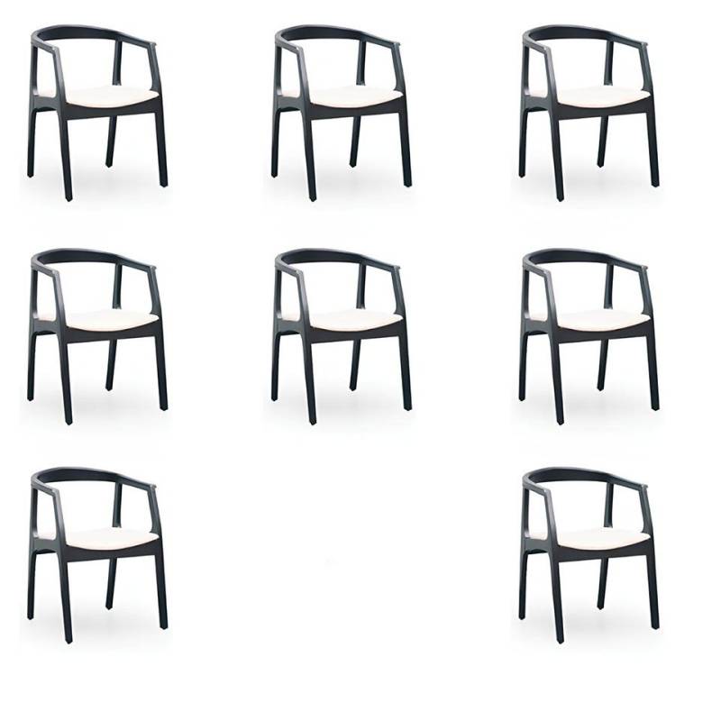 Xlmoebel Sitzgruppe Neues Set aus 8 Designer-Esszimmerstühlen mit Kissen, (8-tlg), Hergestellt in Europa von Xlmoebel