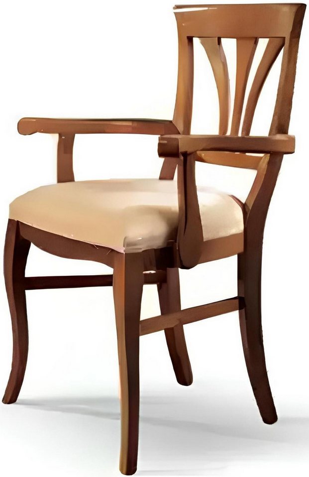 Xlmoebel Armlehnstuhl Neuer Stuhl mit Polsterung aus Holz im Design für das Esszimmer (1 St), Hergestellt in Italy von Xlmoebel