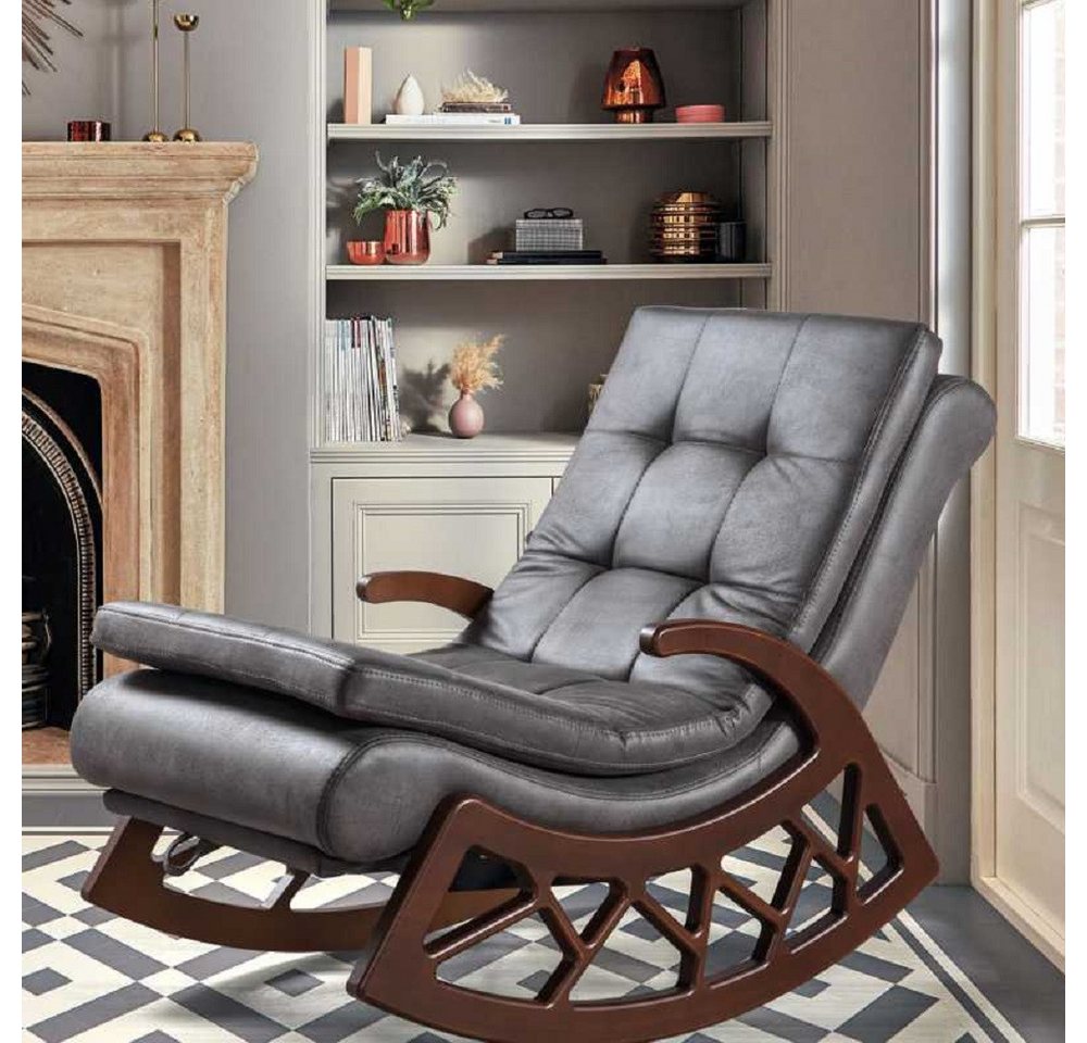 Xlmoebel Schaukelsessel Neuer hochwertiger Schaukelstuhl in Grau für entspannte Stunden, Hergestellt in Europa Xlmoebel Schaukelsessel Neuer hochwertiger Schaukelstuhl in Grau für entspannte Stunden, Hergestellt in Europa von Xlmoebel