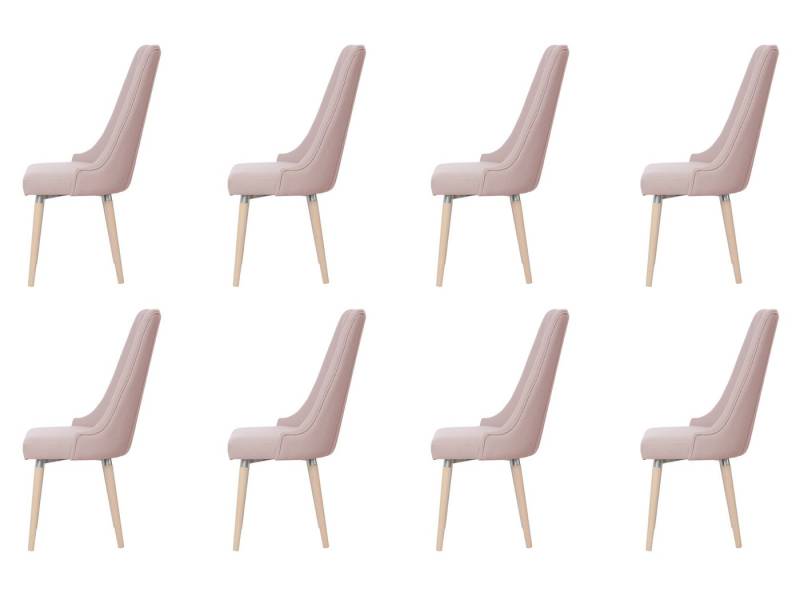 Xlmoebel Esszimmerstuhl Neues vollständiges Set mit modernem Design Polsterstuhl Lehnstühle (8 St), Hergestellt in Europa von Xlmoebel
