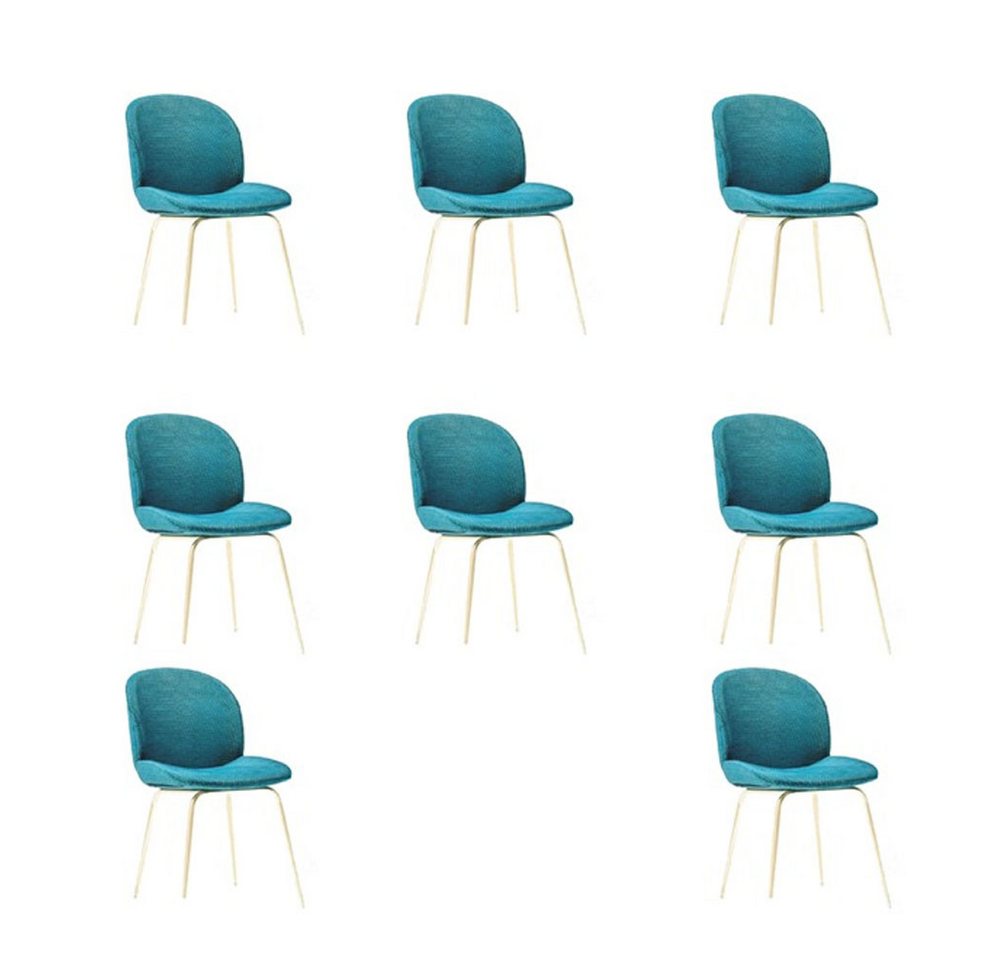 Xlmoebel Polsterstuhl Neuheit Esszimmer Textil Sitzmöbel-Ensemble 8x Stühle Gastro Stoff (8 St), Hergestellt in Europa Xlmoebel Polsterstuhl Neuheit Esszimmer Textil Sitzmöbel-Ensemble 8x Stühle Gastro Stoff (8 St), Hergestellt in Europa von Xlmoebel