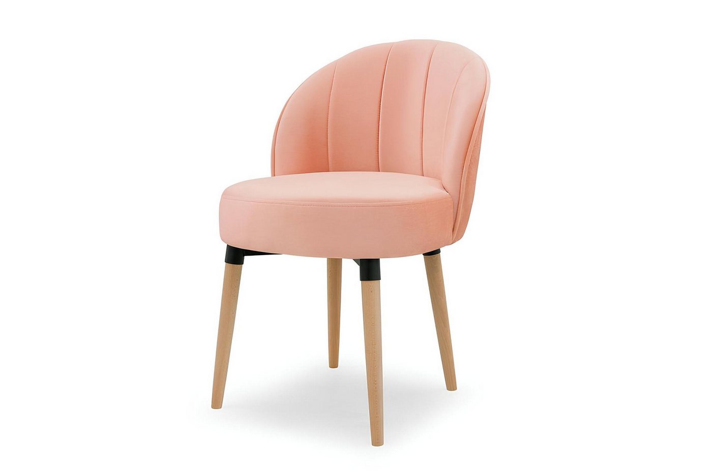 Xlmoebel Esszimmerstuhl Rosa Stuhl mit Design-Polsterung für Esszimmer und Büro aus Holz (1 St), Hergestellt in Europa von Xlmoebel