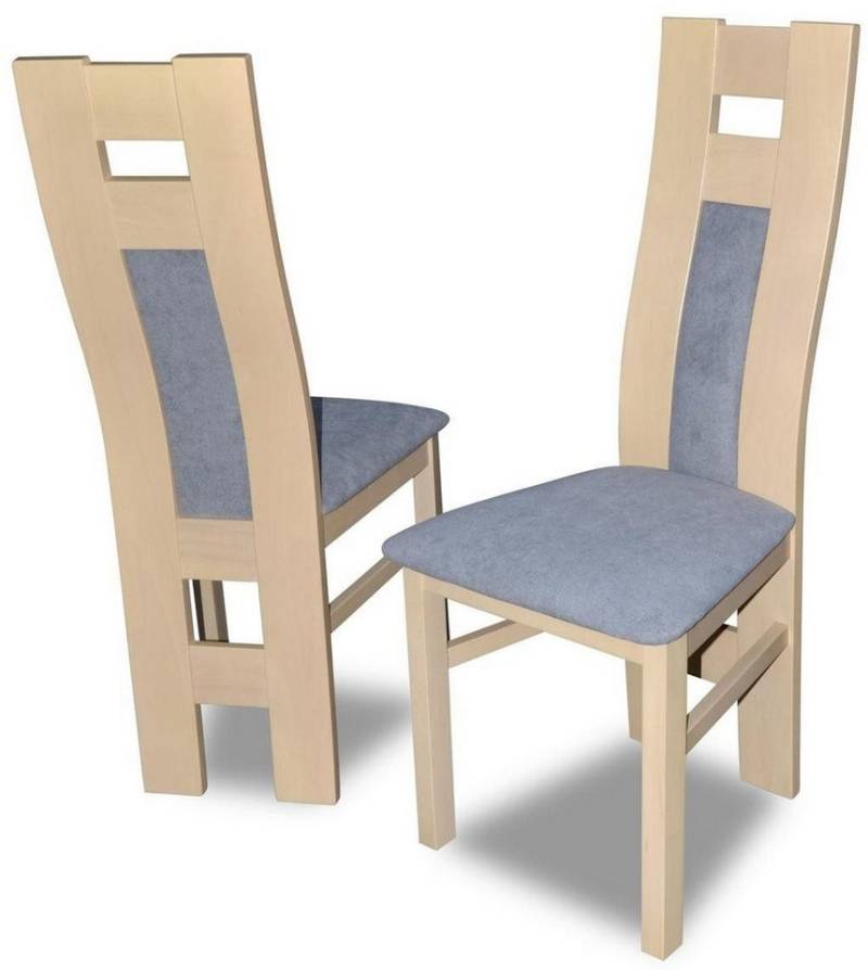 Xlmoebel Esszimmerstuhl Set von Holzstühlen 1x Massivholz Esszimmerstuhl Designer Stühle (6 St), Hergestellt in Europa von Xlmoebel