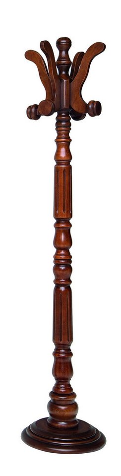 Xlmoebel Kleiderständer Traditionelle Garderobe mit Haken Holz Braun, (Kleiderständer), Hergestellt in Europa von Xlmoebel