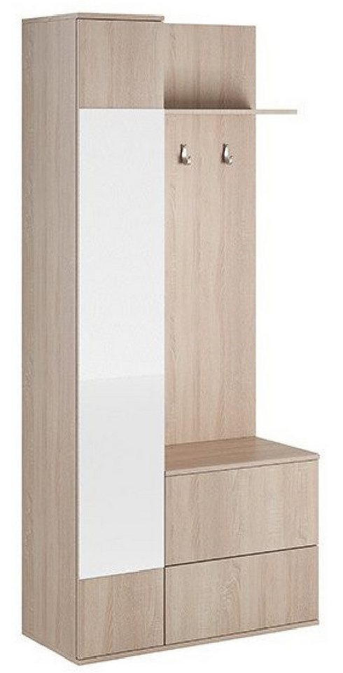 Xlmoebel Garderobenschrank Neuer Flurschrank mit Spiegel und Schuhschrank Garderobe-Set. (Garderobe) Hergestellt in Europa von Xlmoebel