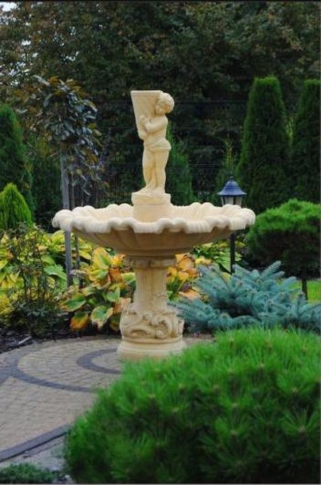 Xlmoebel Gartenbrunnen Dekorative Gartenfontäne CARELLO für Teich- und Brunnen-Dekoration, (Artikel ELENA CARELLO), Hergestellt in Europa von Xlmoebel