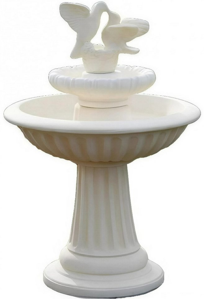 Xlmoebel Gartenbrunnen Dekorativer Springbrunnen Skulptur 136cm Gartenbrunnen Fontäne Teich, (1 tlg., Artikel NOEMI Z GOLABKAMI), Hergestellt in Europa von Xlmoebel