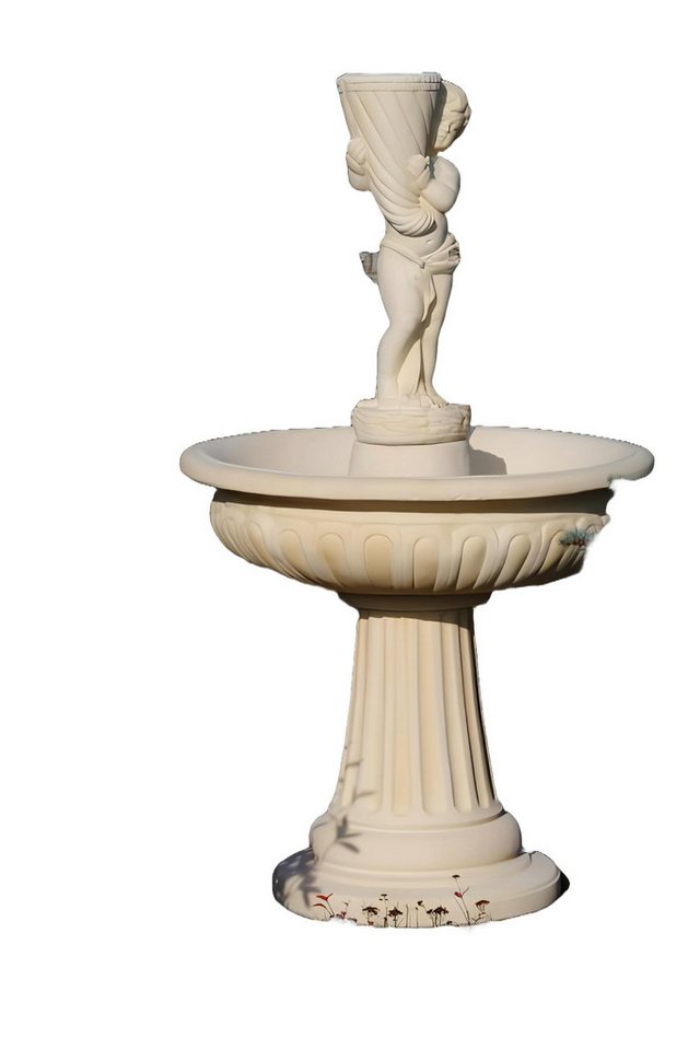 Xlmoebel Gartenbrunnen Neuer Gartenbrunnen aus Stein 159cm Höhe für Teich und Gartenbereich, (Artikel PORTO CARELLO), Hergestellt in Europa von Xlmoebel