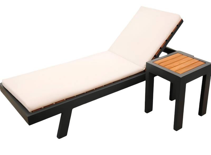 Xlmoebel Gartenlounge-Set Traditionelle Liege mit Tisch Modernes Luxus-Gartenmöbel-Set, (2 tlg.GARTEN SET (Chaiselongue+Couchtisch), Hergestellt in Europa von Xlmoebel