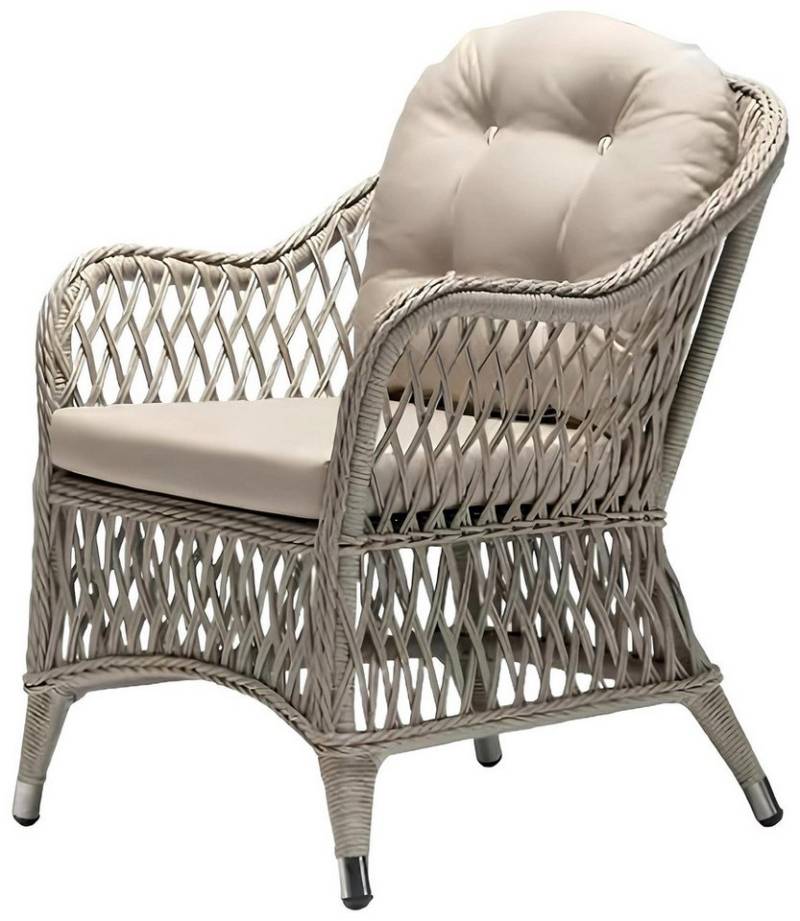 Xlmoebel Gartensessel Exklusive Hochwertige Modernes Rattan Beige 1-Sitzer Terrassen Luxus (Sessel), Hergestellt in Europa von Xlmoebel
