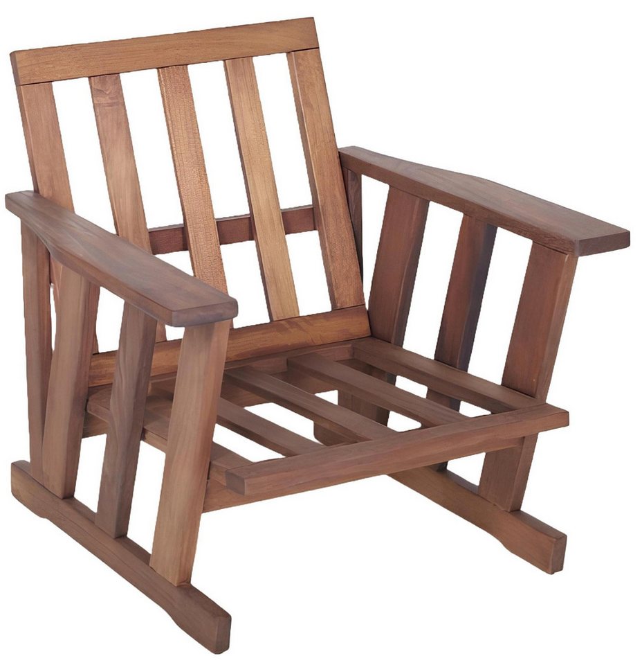 Xlmoebel Gartensessel Holzstuhl Outdoor Relaxsessel Garten Balkon Möbel Naturstoff Sitzmöbel, Hergestellt in Europa von Xlmoebel