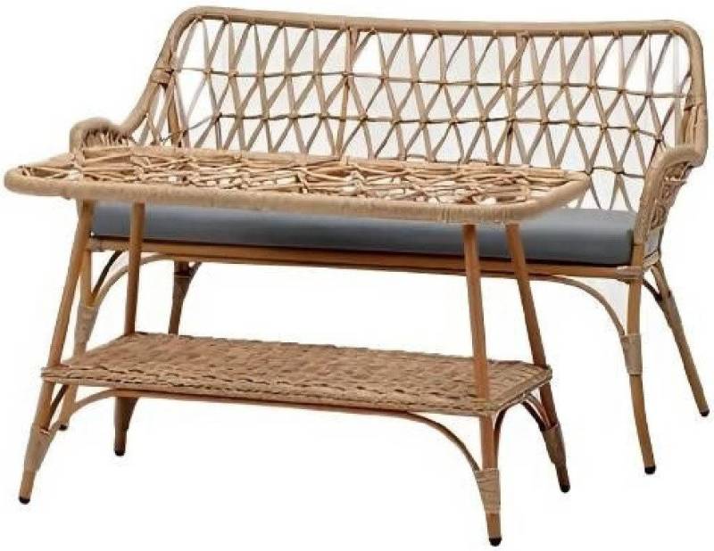Xlmoebel Gartenlounge-Set Zeitgemäße Terrassenmöbel in Beige - Luxuriöses, (2tlg Set(Sofa 2 Sitzer+Esstisch), Hergestellt in Europa von Xlmoebel