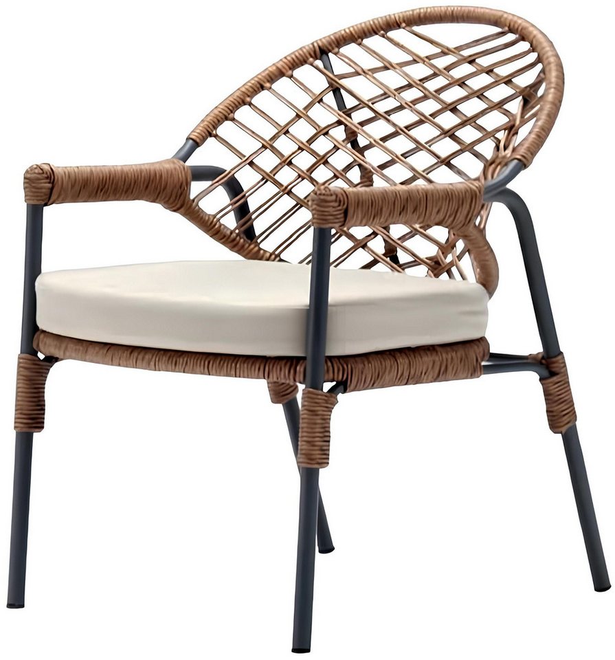 Xlmoebel Gartenstuhl Hochwertiger brauner Luxus-Stuhl für die Terrasse im modernen, Hergestellt in Europa von Xlmoebel