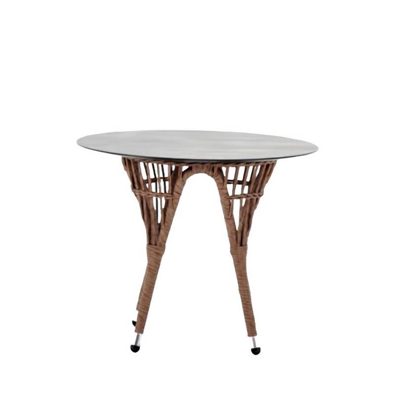 Xlmoebel Gartentisch Beistelltisch aus Rattan in Braun für Terrasse - Luxuriöser (Couchtisch), Hergestellt in Europa von Xlmoebel