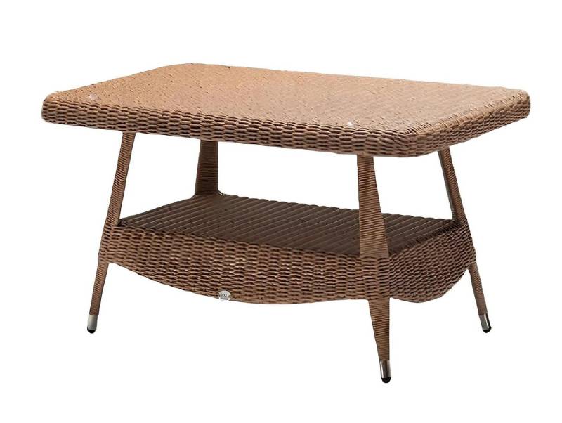 Xlmoebel Gartentisch Brauner Design-Beistelltisch für luxuriöse Gartenmöbel - Kaffeetisch (Tisch), Hergestellt in Europa von Xlmoebel