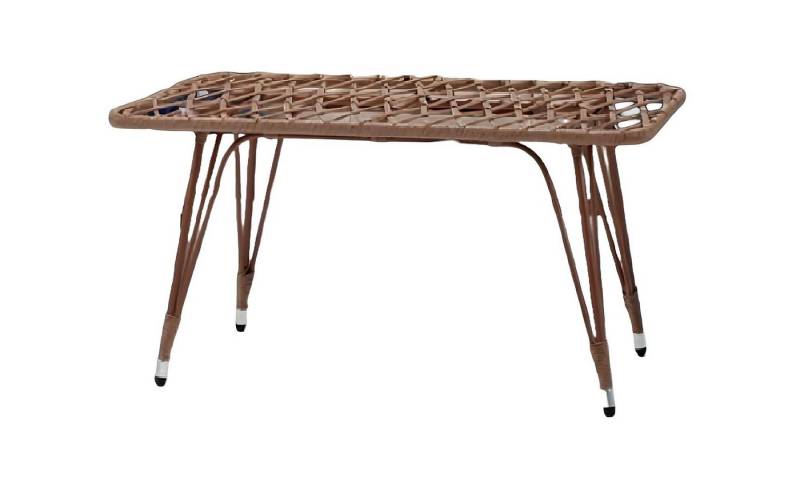 Xlmoebel Gartentisch Brauner Design-Couchtisch als luxuriöser Beistelltisch für Gartenmöbel (Tisch), Hergestellt in Europa von Xlmoebel