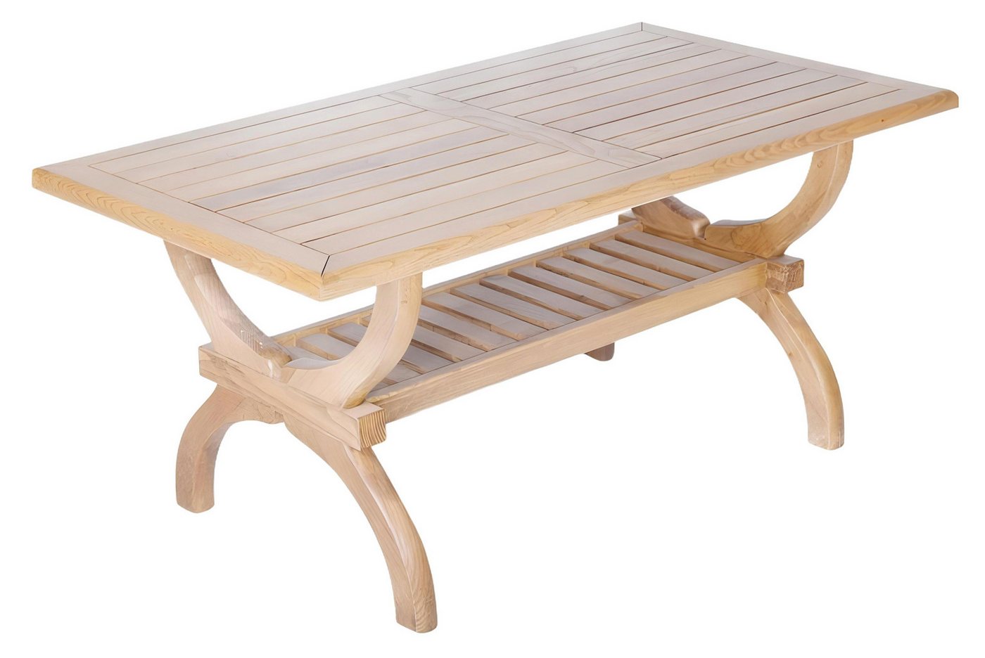 Xlmoebel Gartentisch Familiärer Holztisch für den Garten, Essbereich und Terrasse (Esstisch), Hergestellt in Europa von Xlmoebel