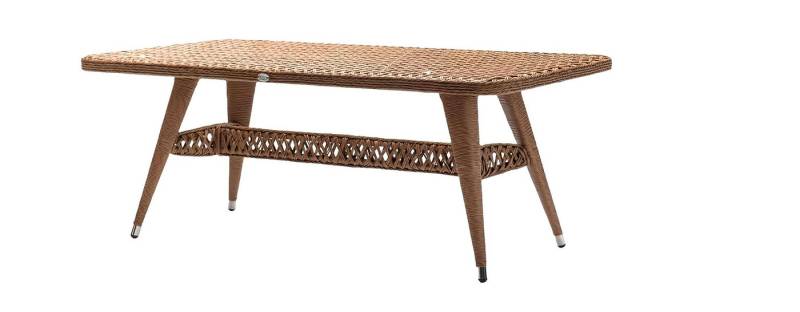 Xlmoebel Gartentisch Kaffee-Tisch aus Rattan in luxuriöser und hochwertiger rechteckiger (Tisch), Hergestellt in Europa von Xlmoebel