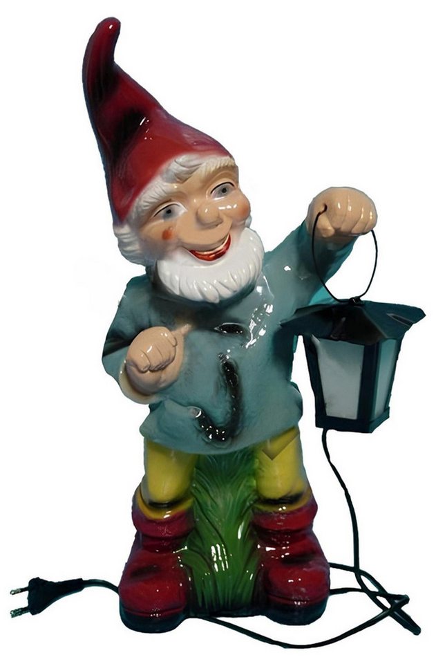 Xlmoebel Gartenzwerg Neue Gartenzwerg-Figur-Skulptur-Deko-Dekorationserdezwergestatue, (Zwerg mit Laterne Material : Kunststoff 49 cm Höhe), Hergestellt in Europa von Xlmoebel