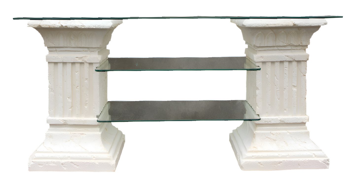 Xlmoebel Glastisch Luxuriöser Schrank aus massivem Holz für Wohnzimmer Braun Glasvitrine (Bücherregal -Platz Material: Kunststoff/Stuck 62 cm Höhe), Hergestellt in Europa von Xlmoebel