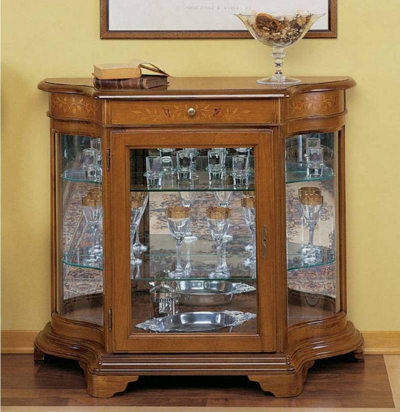 Xlmoebel Glasvitrine Möbel Set aus einer Bar, Schränken, Anrichte und Glasvitrine in (1-St., Vitrine) Hergestellt in Europa von Xlmoebel