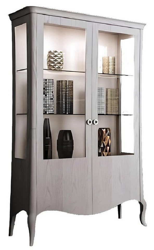 Xlmoebel Glasvitrine Wohnzimmer Glasvitrine Esszimmer Holzmöbel Sideboard (Vitrine) Hergestellt in Italy von Xlmoebel