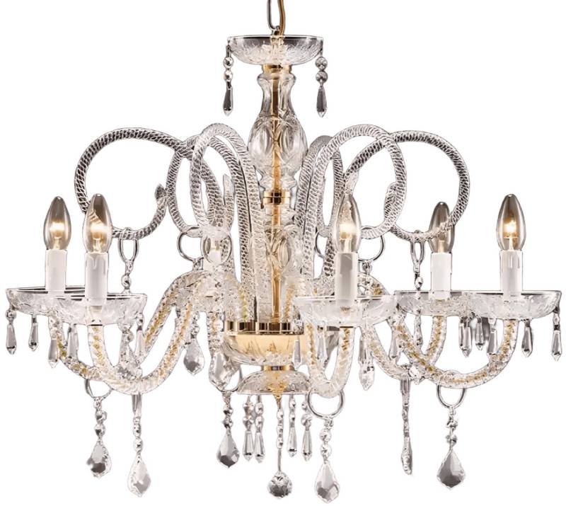 Xlmoebel Kronleuchter Hochwertige Hängelampe mit Kristallverzierung Leuchte Lampe, Hergestellt in Italy Xlmoebel Kronleuchter Hochwertige Hängelampe mit Kristallverzierung Leuchte Lampe, Hergestellt in Italy von Xlmoebel