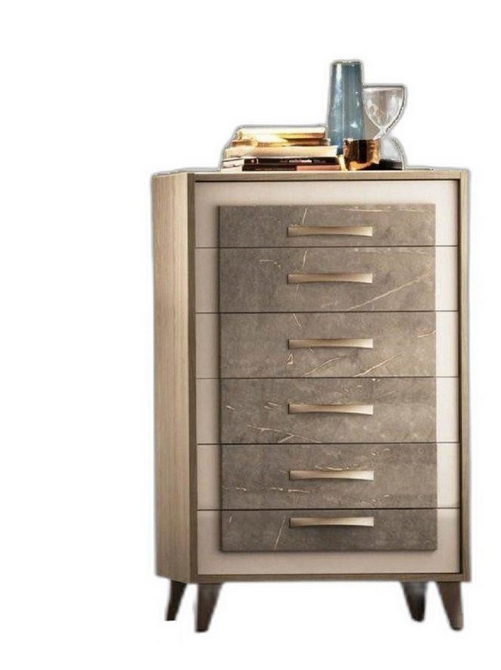 Xlmoebel Hochkommode Schrank Hoch Kommode Lowboard Holz Designer Möbel (1 St., Kommode), Hergestellt in Europa von Xlmoebel