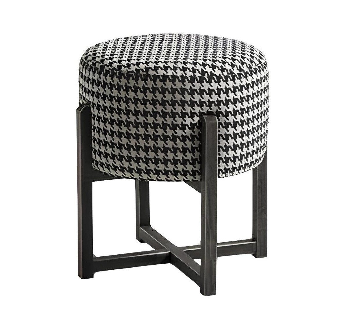 Xlmoebel Hocker Designer Runder Hocker - Moderner Fußhocker mit Polsterung (Hocker), Hergestellt in Europa von Xlmoebel