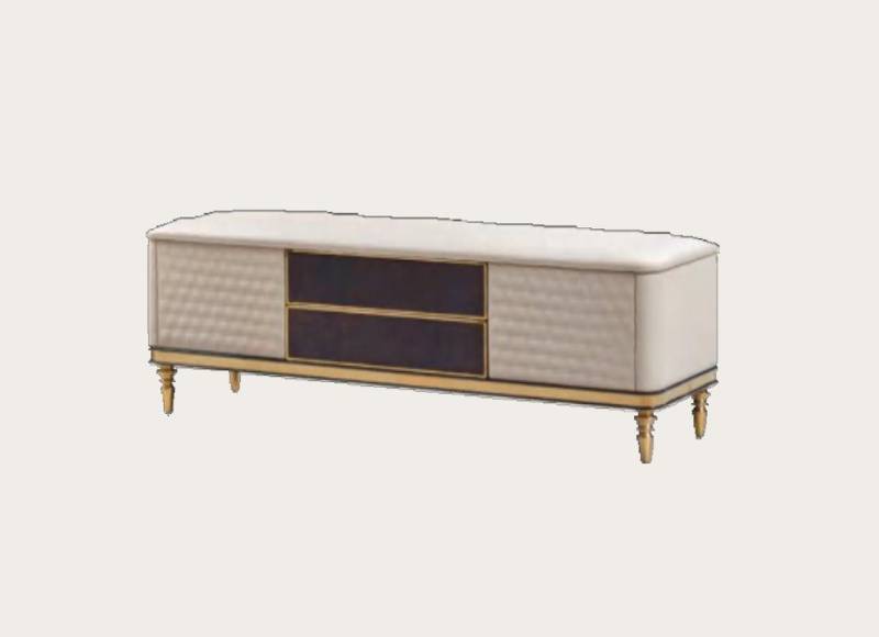 Xlmoebel Hocker Luxuriöser Sitzhocker Möbelstück mit Design und Eleganz Ottomane (Bench), Hergestellt in Europa von Xlmoebel