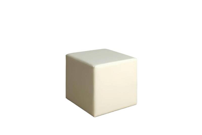 Xlmoebel Hocker Neuer Lederhocker mit gepolstertem Sitz im Würfeldesign und Clubstil (Hocker), Hergestellt in Europa von Xlmoebel
