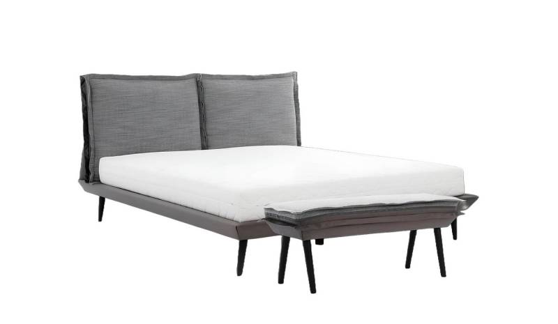 Xlmoebel Hocker Neuer Luxus Hocker in eleganter grauer Farbe für stilvolles (Hocker), Hergestellt in Europa von Xlmoebel