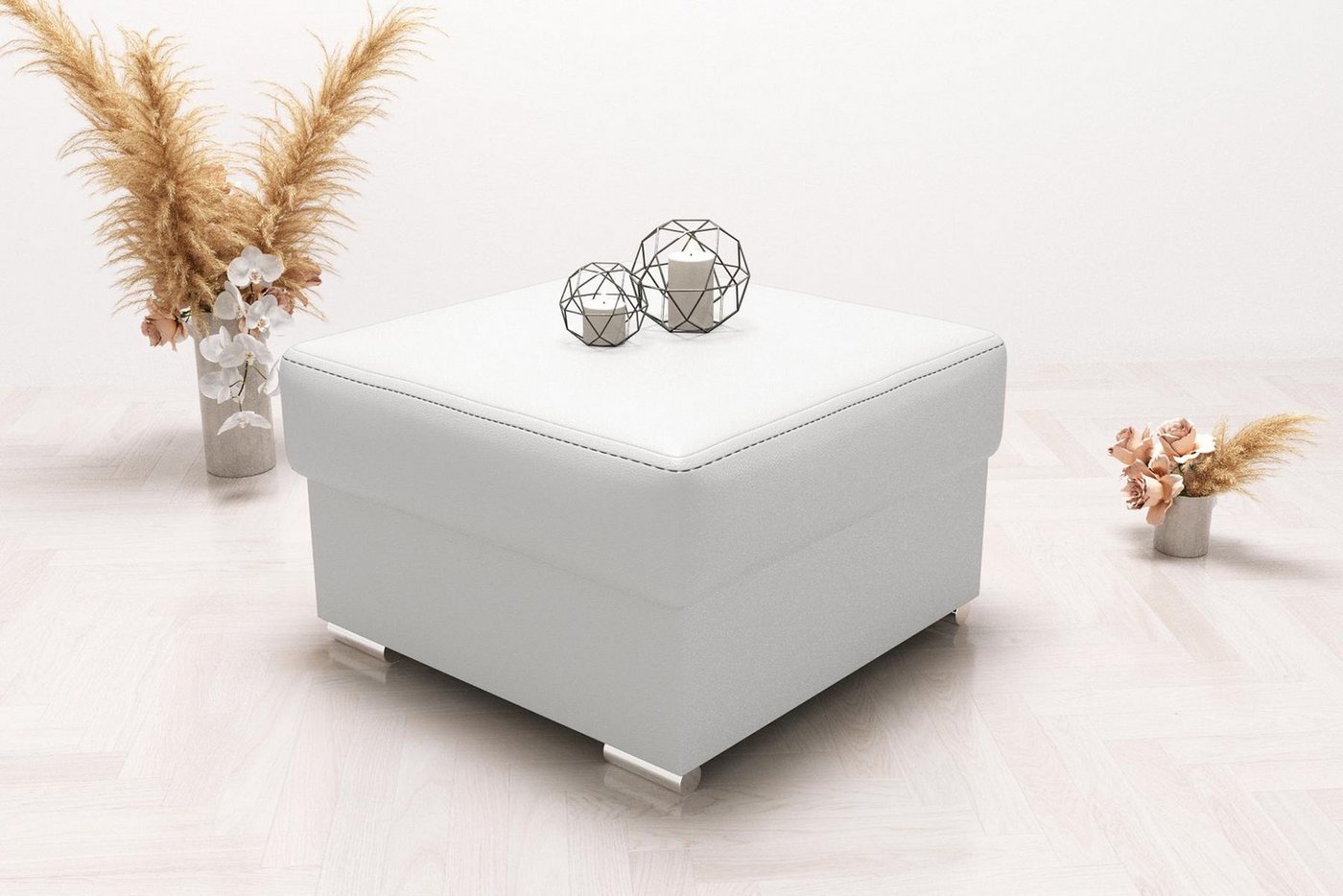 Xlmoebel Hocker Neuer Polsterhocker Pufa Bank Sitzhocker Ottoman Hocker Bank Sitz (Hocker), Hergestellt in Europa von Xlmoebel