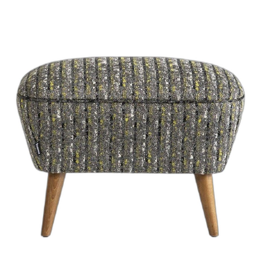 Xlmoebel Hocker Sitzbank Hocker Pouf Fußbank Polsterstuhl Ottoman Gewebe Grau Platz (1 St., Hocker), Hergestellt in Europa von Xlmoebel