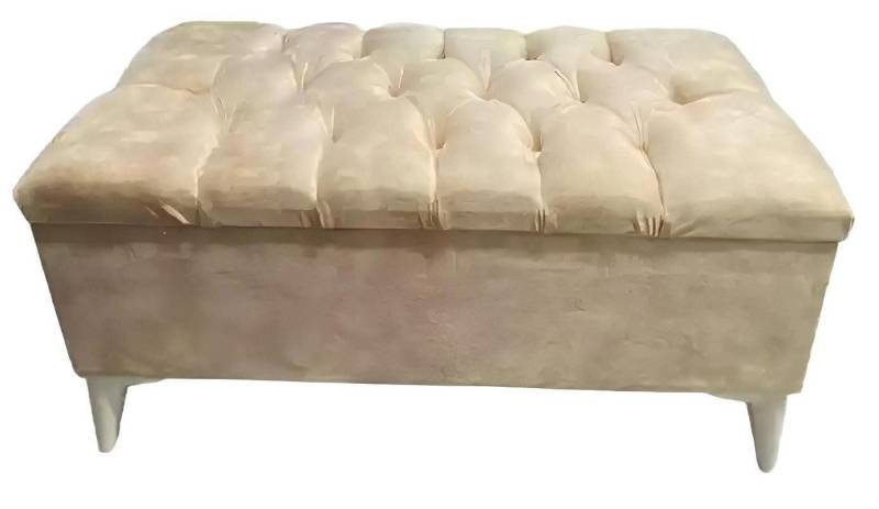 Xlmoebel Hocker Stilvolles Sitzmöbel mit Polsterung und Textilbezug: Chaiselongue (1 St., Hocker), Hergestellt in Europa von Xlmoebel