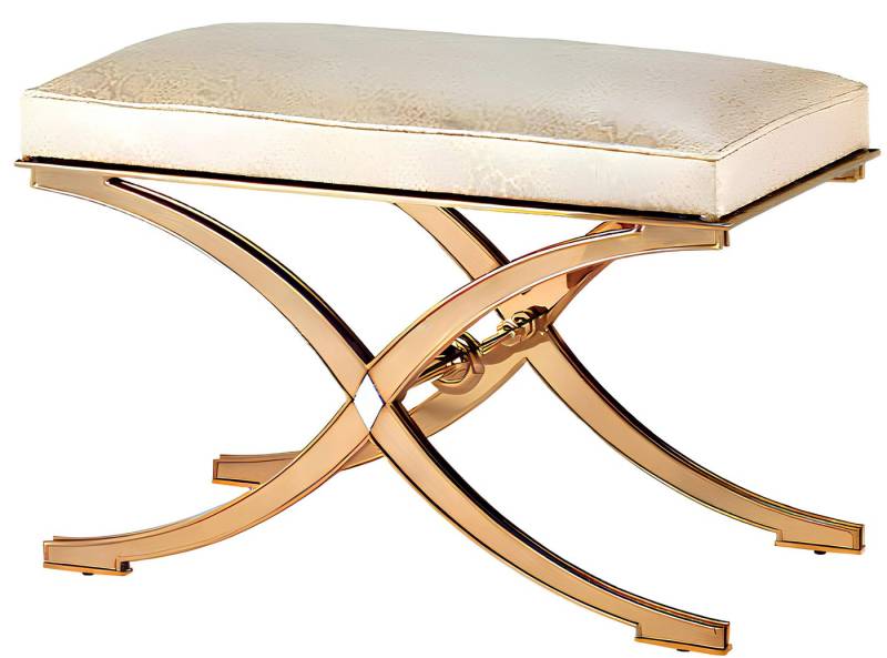 Xlmoebel Polsterhocker Traditioneller Sitzhocker Beistellmöbel Ottoman Sofa Leder Stoff (1 St., Hocker), Hergestellt in Europa von Xlmoebel