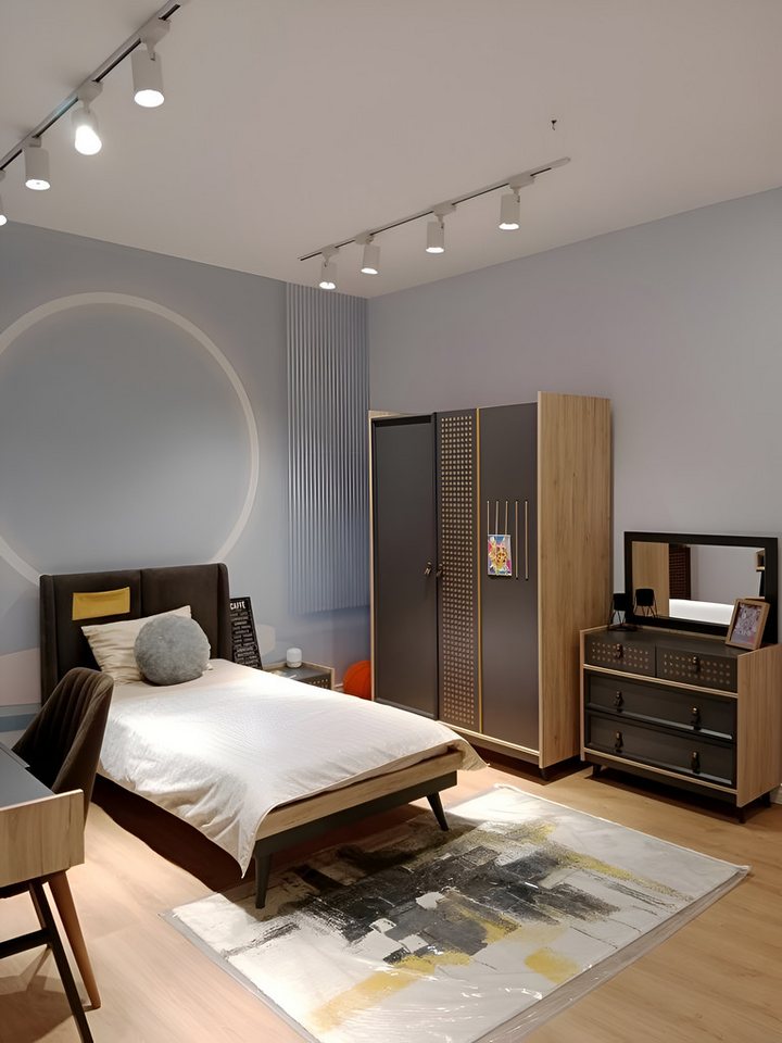 Xlmoebel Jugendzimmer-Set Modernes Kinderzimmer-Set für Jugendliche - Luxuriöse Möbel-Kollektion, (5-tlg., Schlafzimmer-Set), Hergestellt in Europa von Xlmoebel