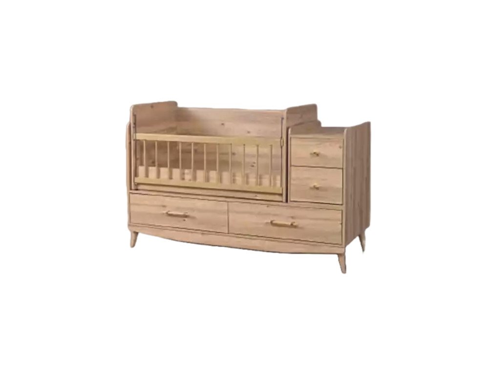 Xlmoebel Babybett Regale aus Holz in Braun für stilvolle Wohnräume 1-tlg, 1-tlg., Hergestellt in Europa von Xlmoebel